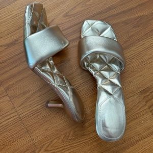 Sam Edelman Starla gold leather heel sandal